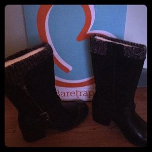 Bare traps. Woman’s boots. Size 7.